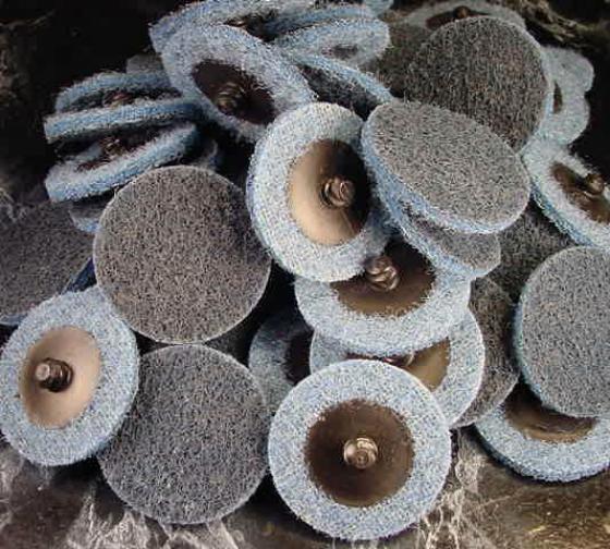 50pc 2″ Fine ROLL LOCKS SANDING DISC Made in USA ! Heavy Duty Non Woven
