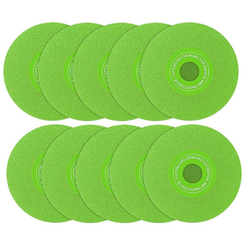 LOZLINPCS 4.5″(115 * 22.23mm) Diamond Grinding & Cutting Discs – Flat Angle 10