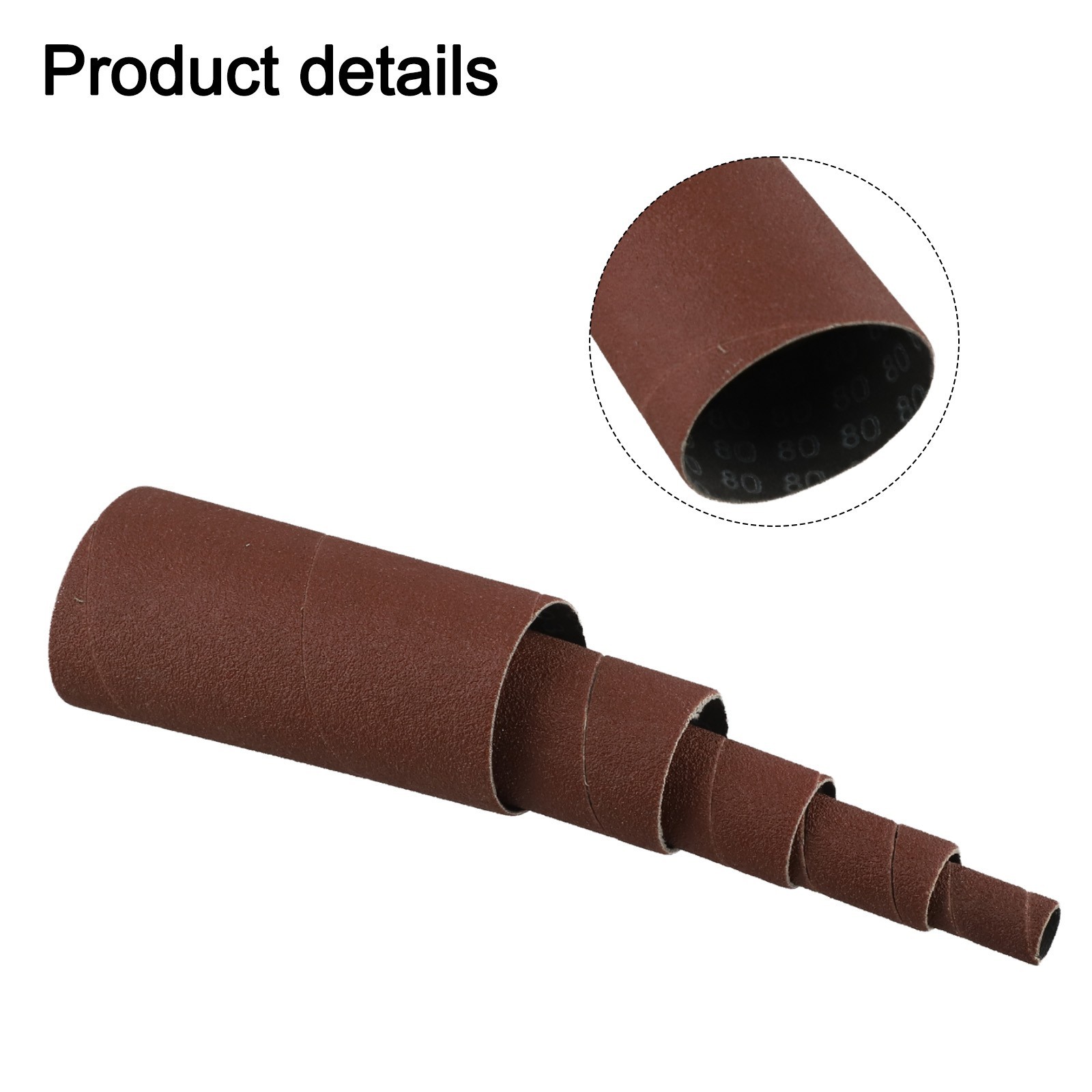 Multi Grit 4 5inch Sanding Drum Sleeves Pack of 5 for Woodworking Projects