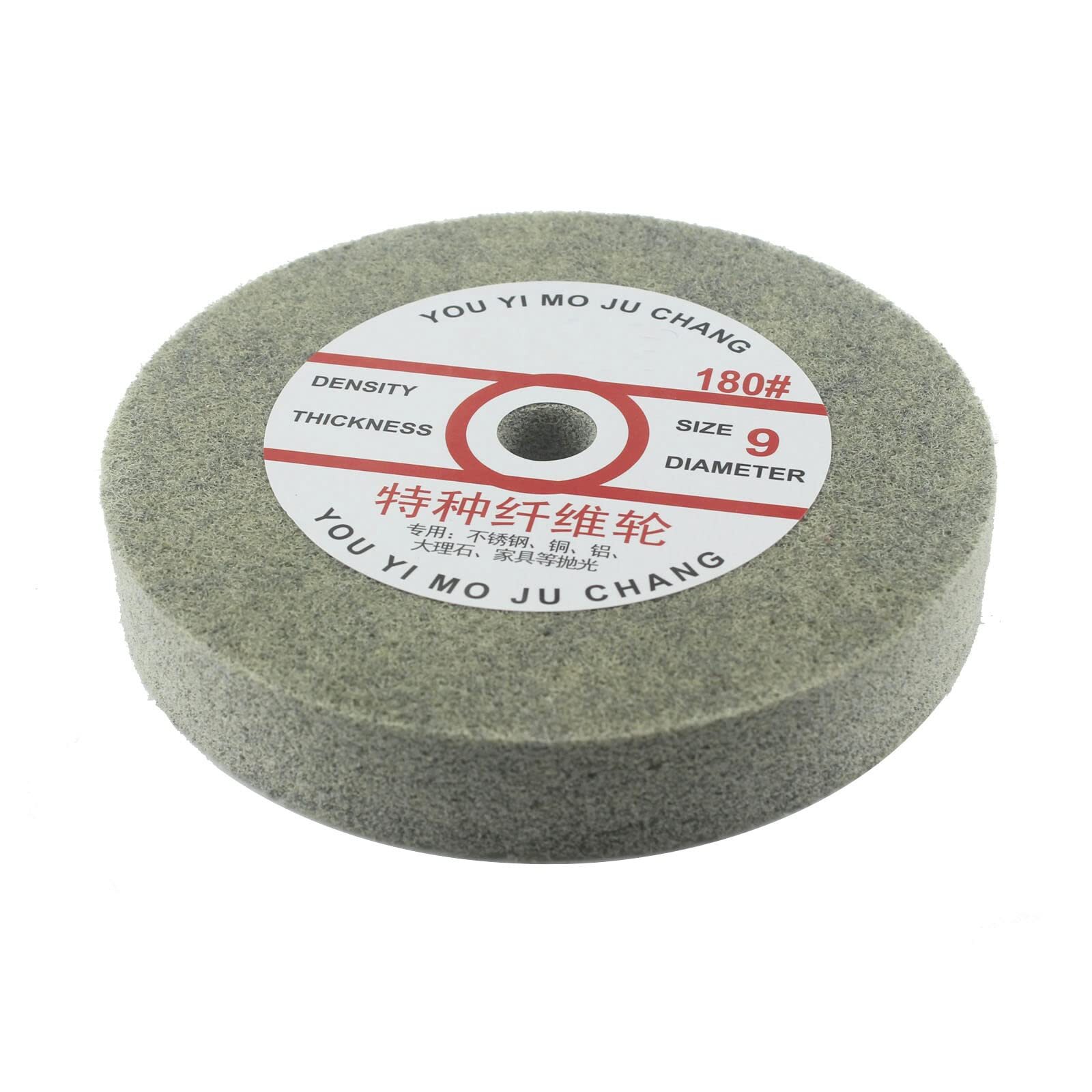 6 Inch Nylon Fiber Buffing Wheel 180 Grit Abrasive Polishing Discs for Bench Gr