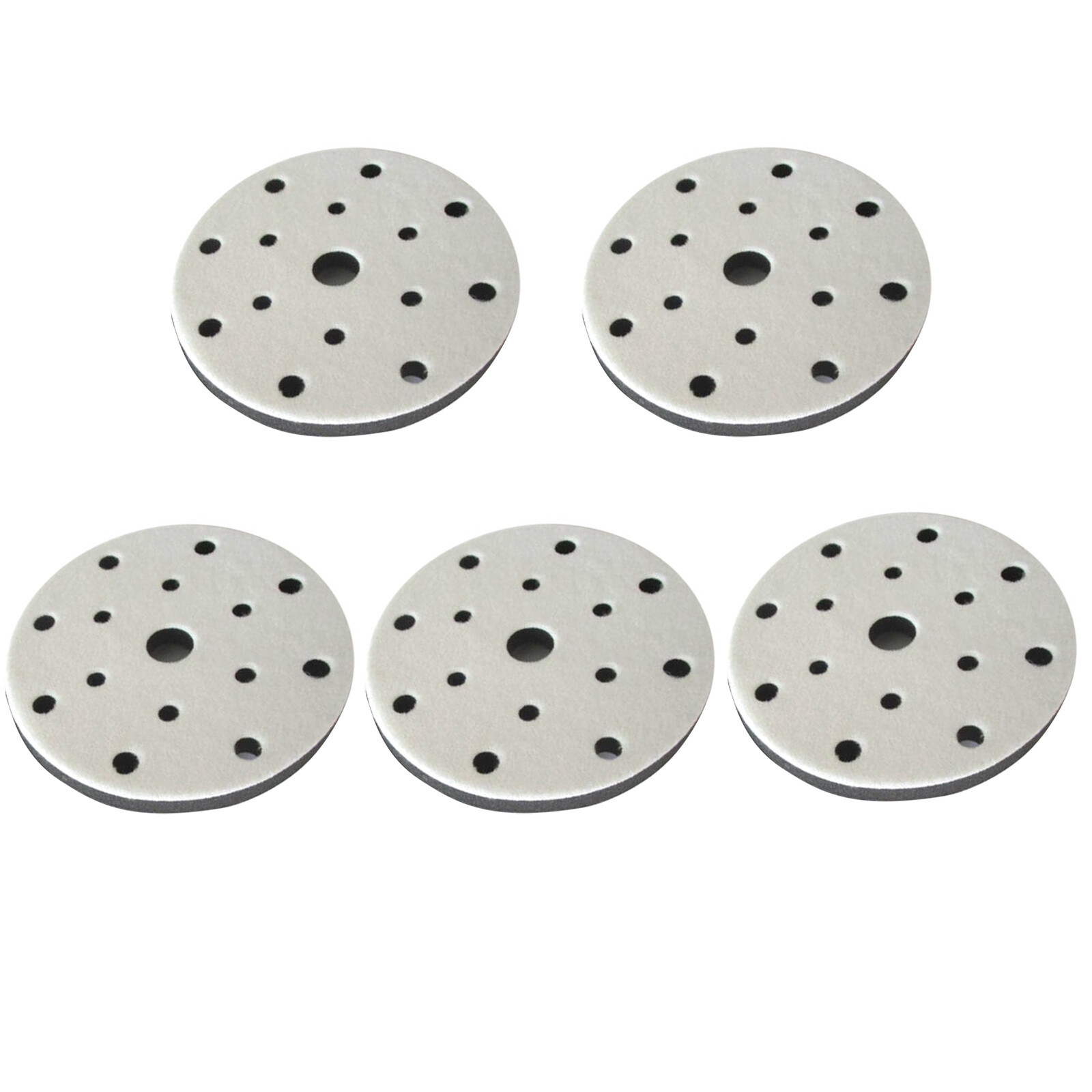 NEW 5Pcs 6 inch Sponge Interface Pad Hook Loop Sanding Disc Sander Backing Pads