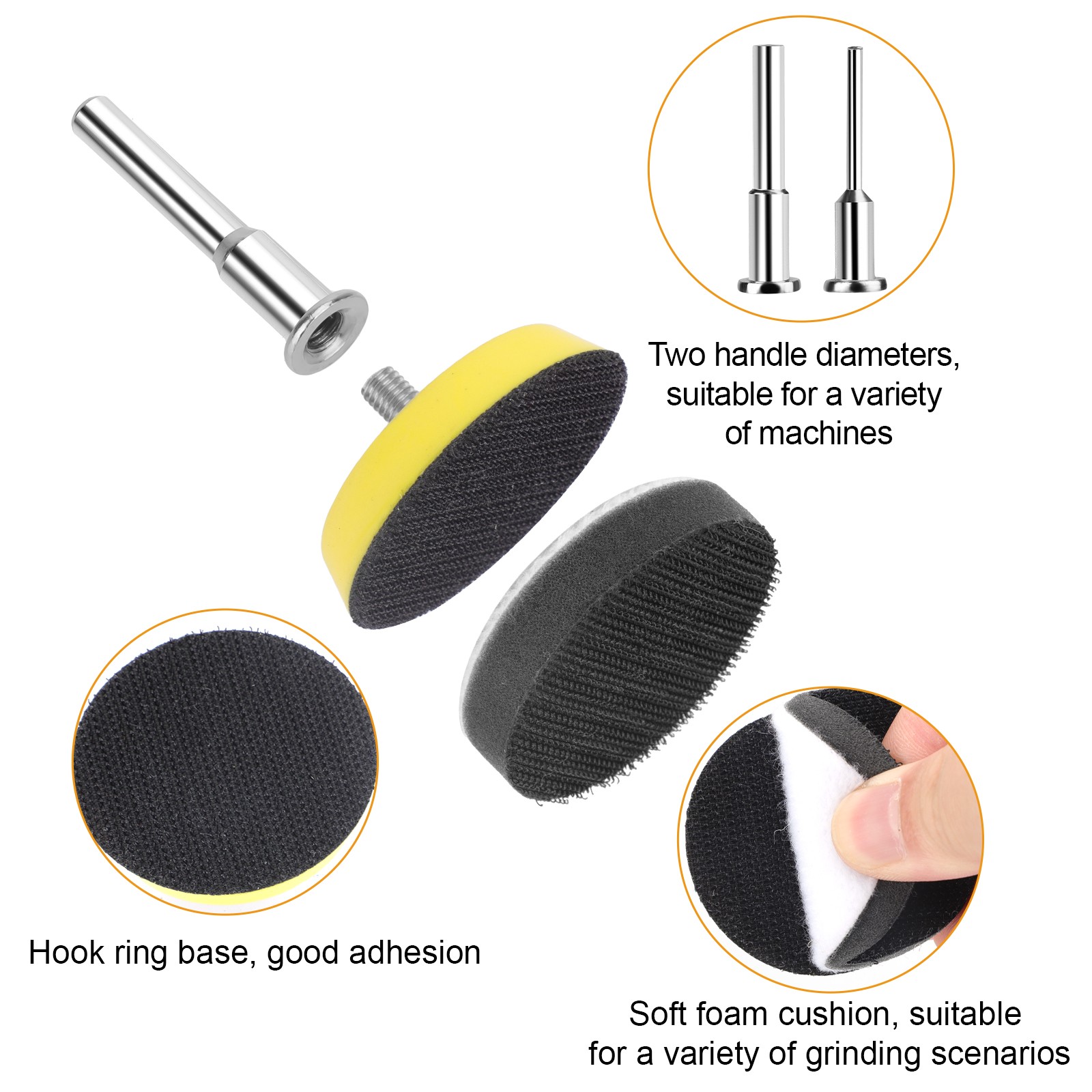 388Pcs 2 inch Roll Lock Sanding Discs Set 1/8″ 1/4″ Shank Holder for Die Grinder
