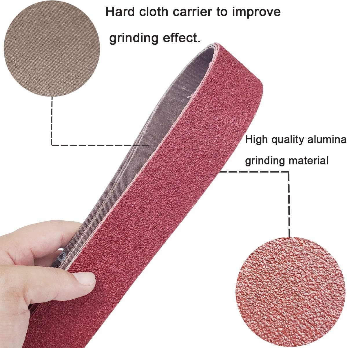 SACKORANGE 20 Pack 1-1/2 x 30 Inch 150 Grit Sanding Belts For Pipe Tube…