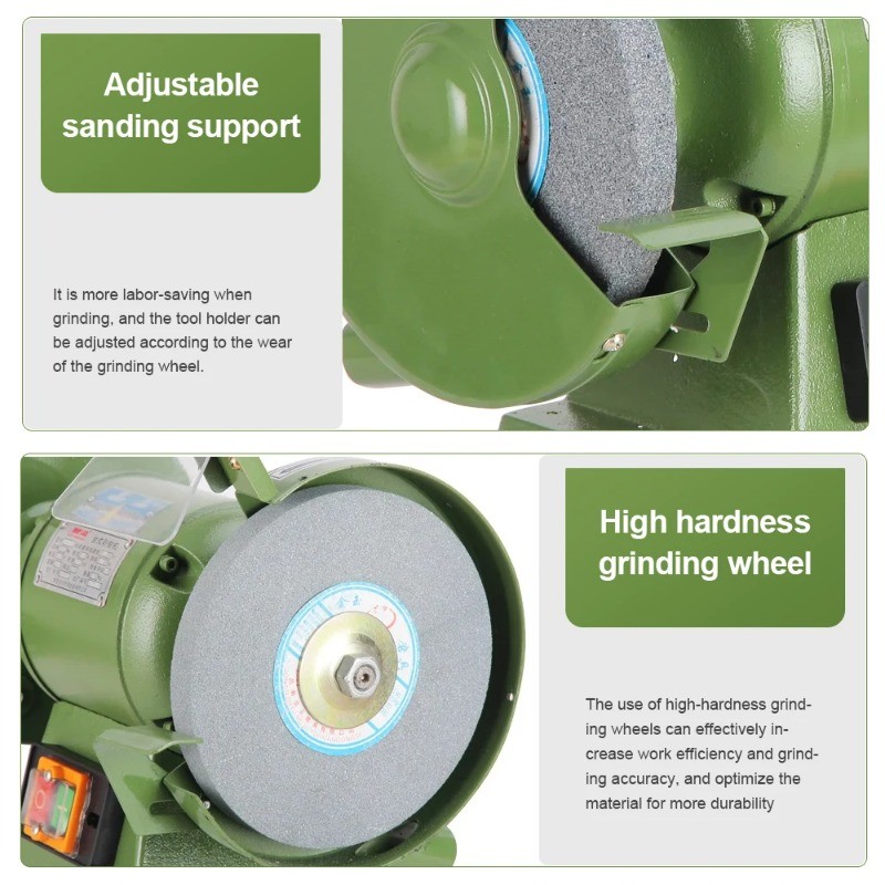 Benchtop Dust Extraction Sander Industrial-Grade Heavy-Duty Tool Grinder