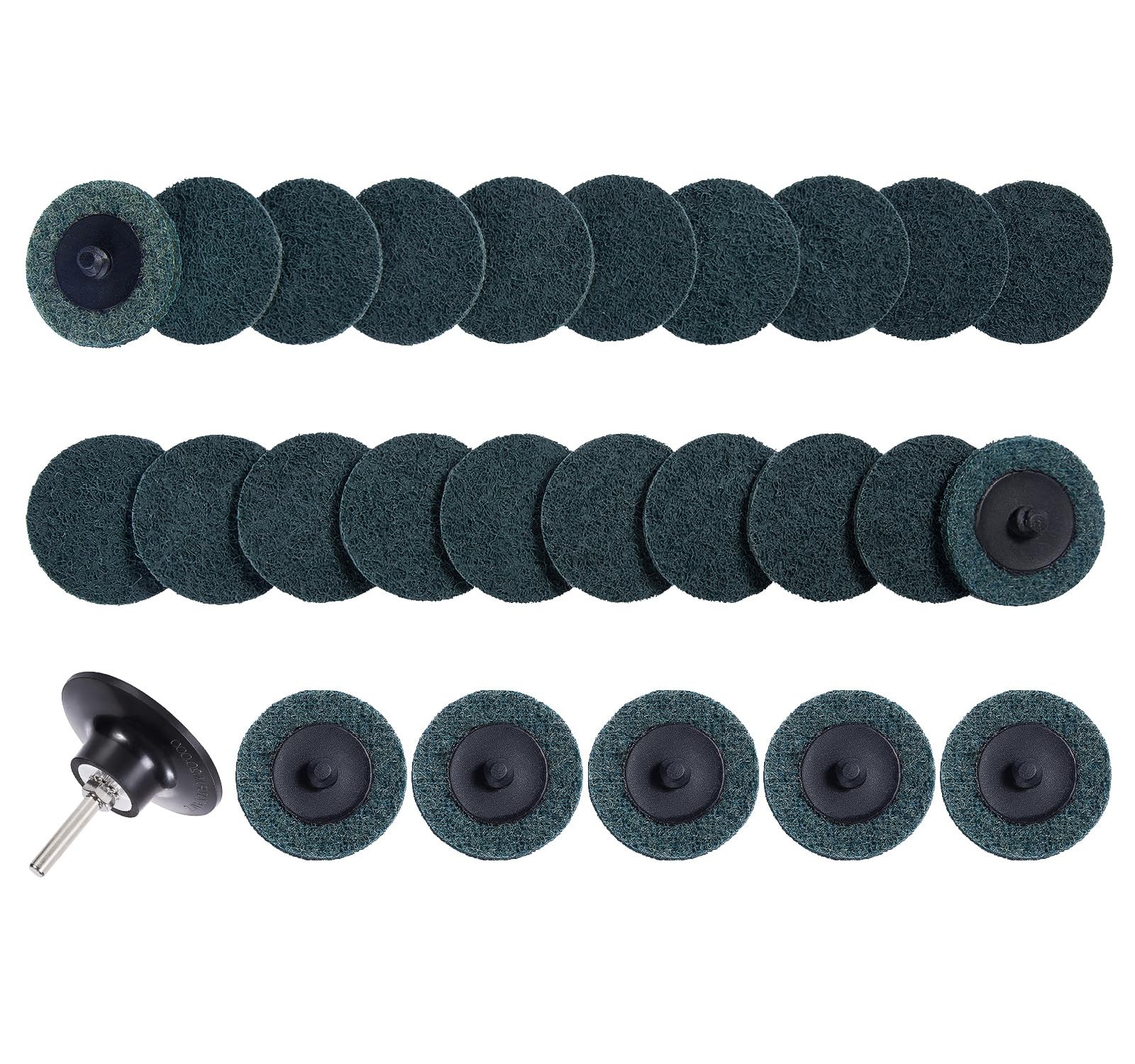 S SATC 25PCS Quick Change Discs Set, 2 Inch Die Grinder Sanding 2 Inch, Blue