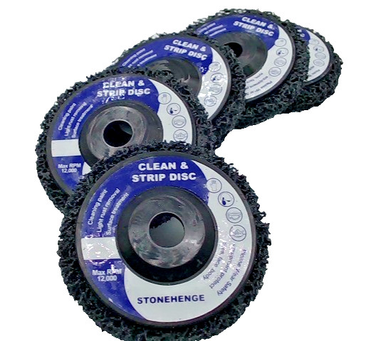 5″ X 7/8″ Stonehenge Clean & Strip Disc Blue Paint Stripping Rust Wheel