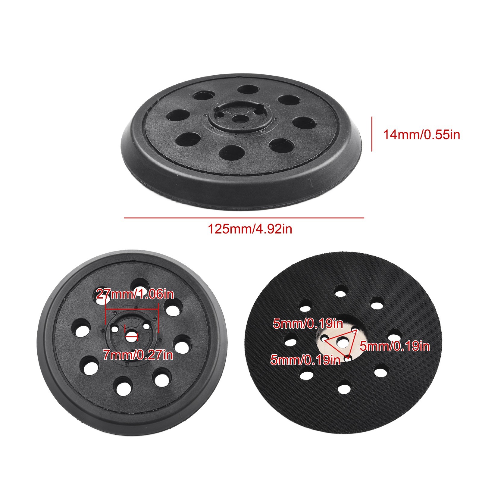 Replacement Backing Pad For Models 1295 Thick Backing & Strong Adhesion