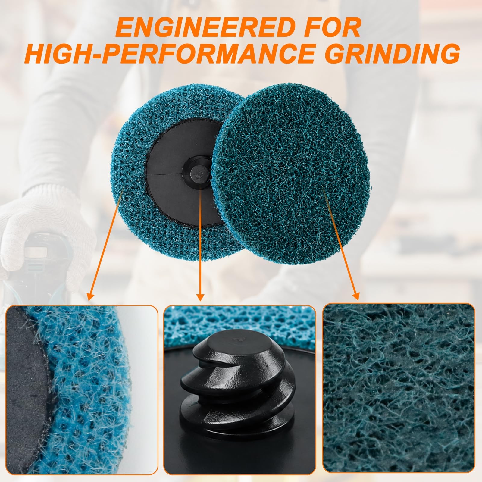 30 Pcs Quick Change Surface Prep Discs, 2 Inch 3Grit Coarse to Extra Fine Alu…