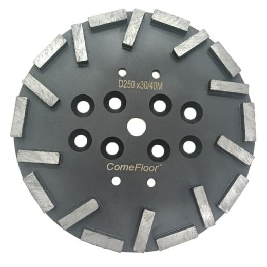 10 Inch Diamond Grinding Plate for Concrete Floor, 20 30/40 M Rectangle