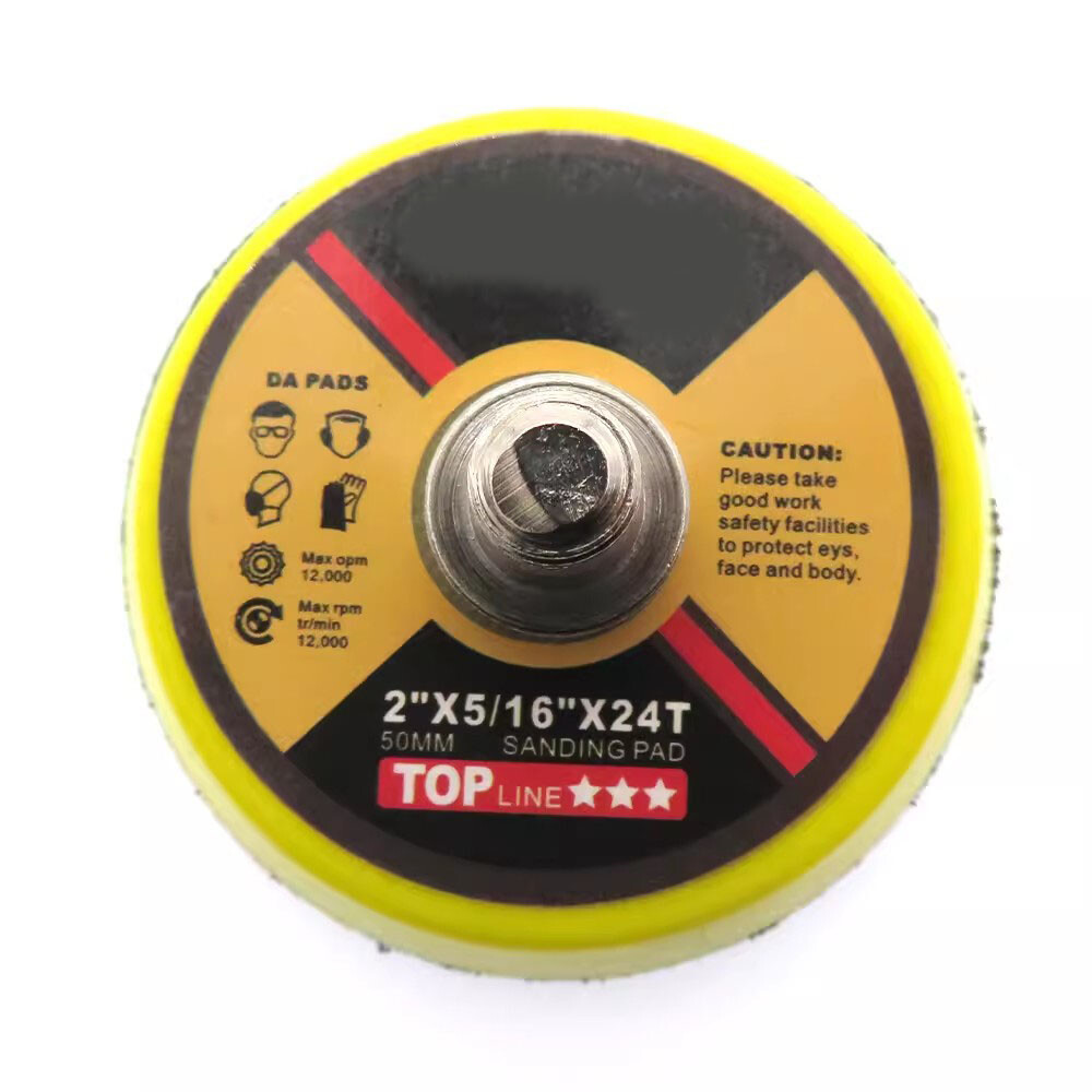 2/3/4/5/6” Hook Loop Backing Pad M8 5/16″×24 Thread For Sanding Disc Air Sander