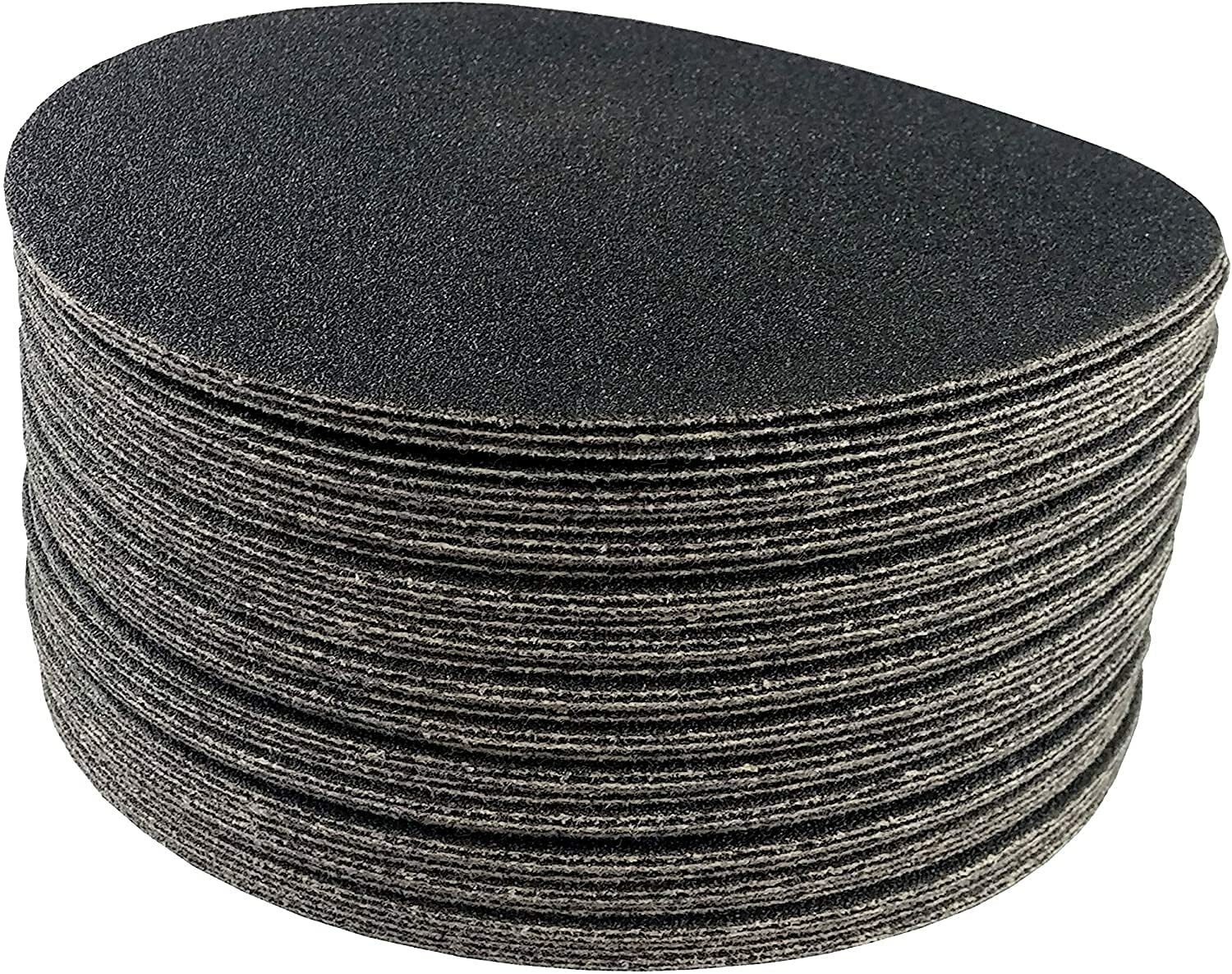 Starcke Premium 4 Inch Hook and Loop Grip Sanding Discs Black Silicon Carbide