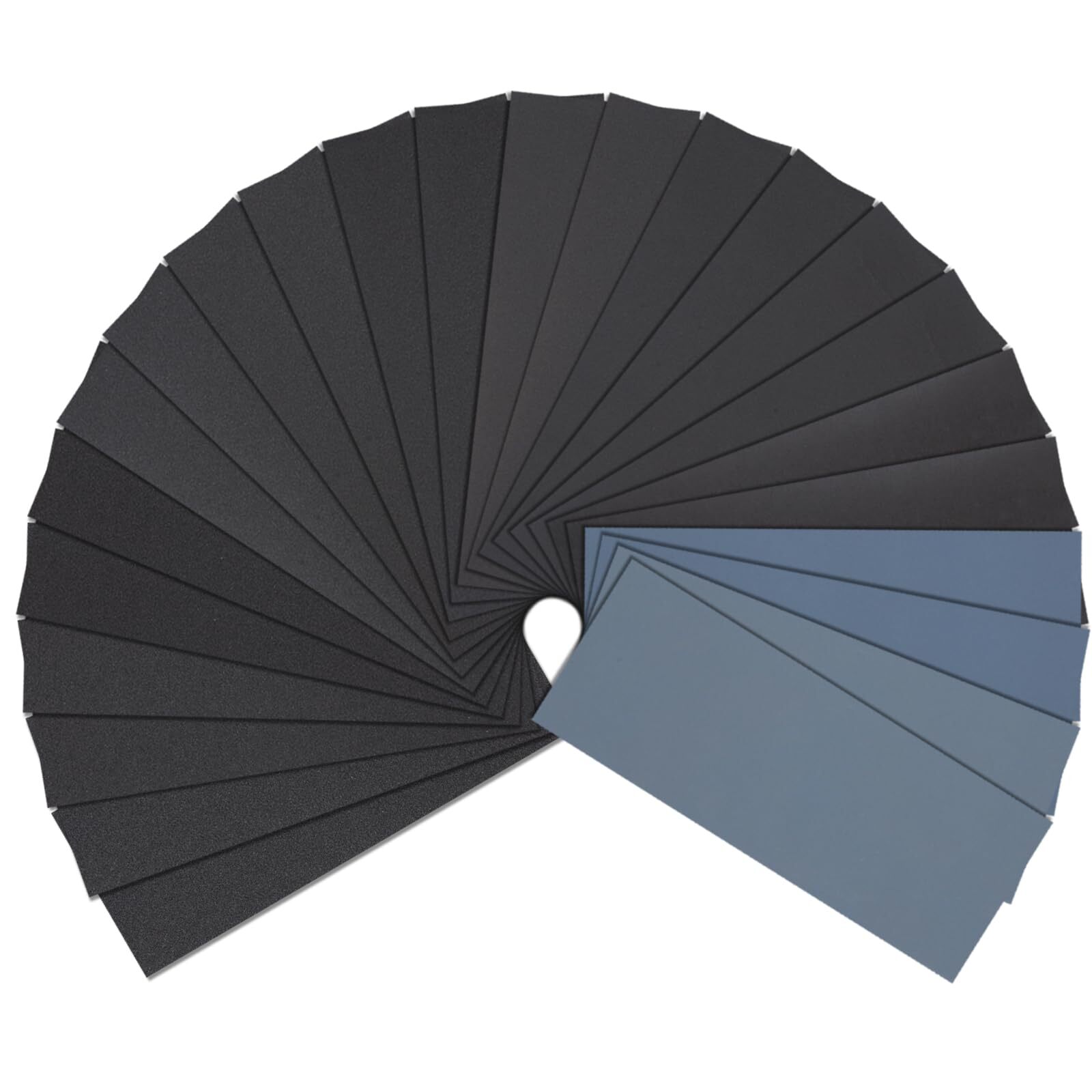 72 Pcs Wet & Dry Sandpaper for Wood Furniture Finishing Metal Sanding Automotive