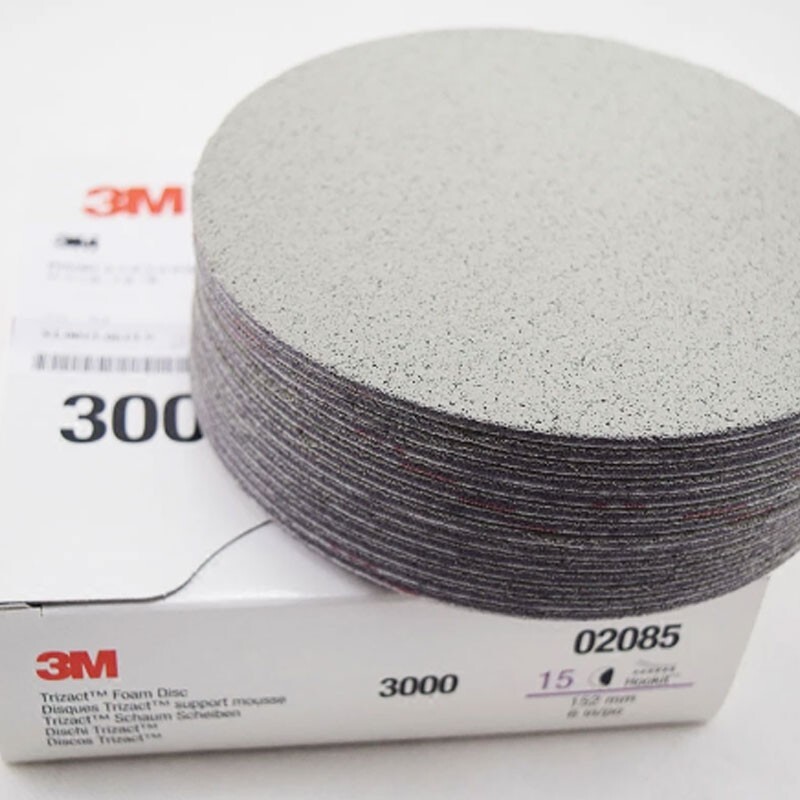 3M 02085 Trizact Pyramid Disc Foam Grinding Disc 6″ P3000 For Polishing Car