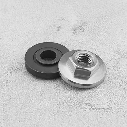 2 Sets Flange Nuts M10 Thread Hex Flanged Locknut Locking Stop Fastener Nut