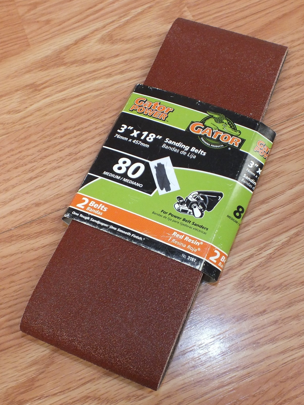 Gator Finishing Products (3161) 80 Medium Grit 3″ x 18″ (inch) Sanding Belts NOS