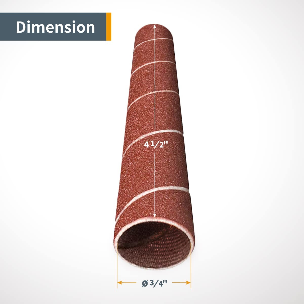 11211 4.5 Inch Sanding Sleeves for Spindle Sander, 120 Grit, Aluminum Oxide S…