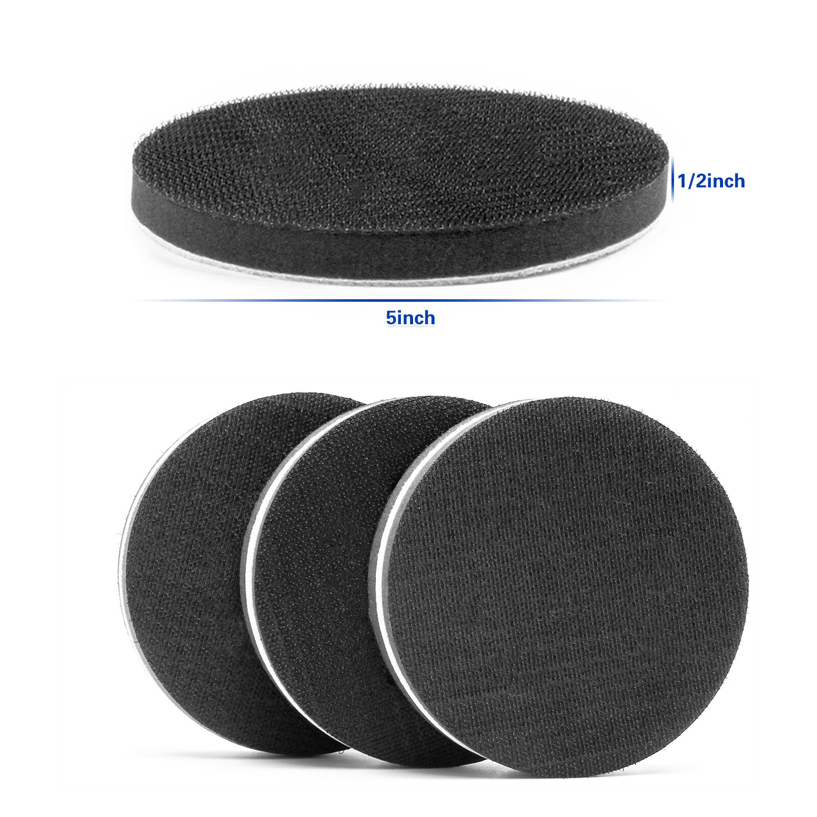 5Inch Soft Interface Sanding Discs Pad Sponge Cushion Grinder Buffer Backing Pad