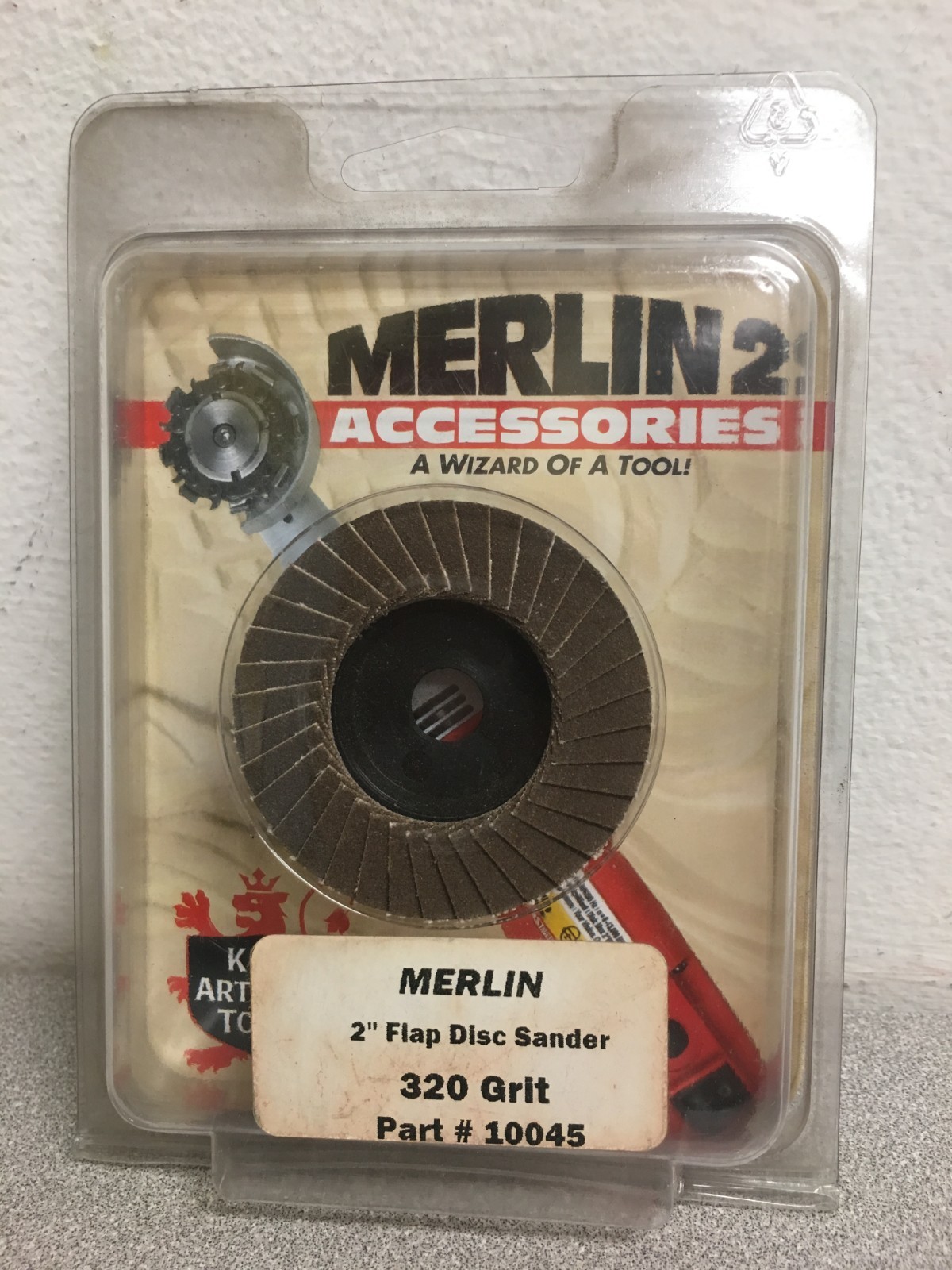 King Arthur’s Tools Merlin2 2 in. Tungsten Carbide Bolt-On Sanding Disc 320 Grit