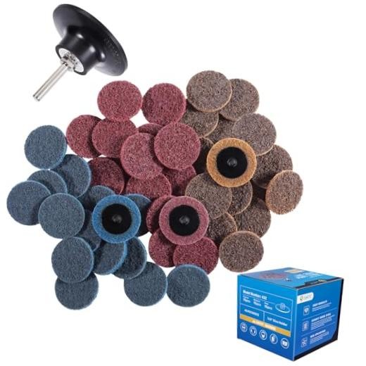 46PCS Sanding Discs 2 Inch Quick Change Discs 1pcs 1/4” Holder Surface
