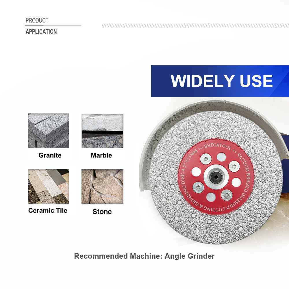 Diamond Grinding Wheel 5/8-11 Double Cutting Disc/Blade for Stone 4-5″ Saw Blade