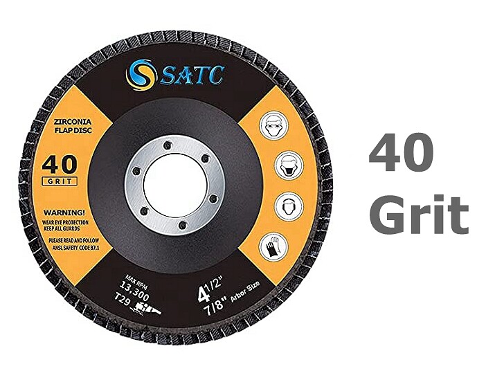 40 60 80 120 Grit 4.5 in Zirconia Flap Grinding Discs T29 4-1/2″ Sanding Wheel