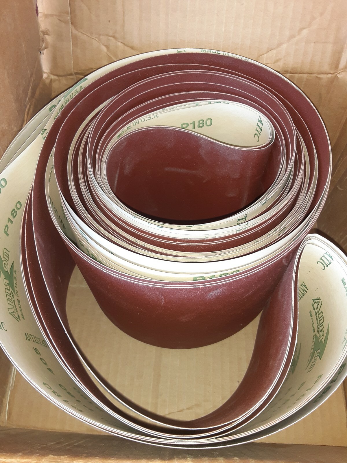 4 pcs 6″x307″ Sanding Belts P180 Grit Sander Abrasive Paper AMAZON SANCAP USA