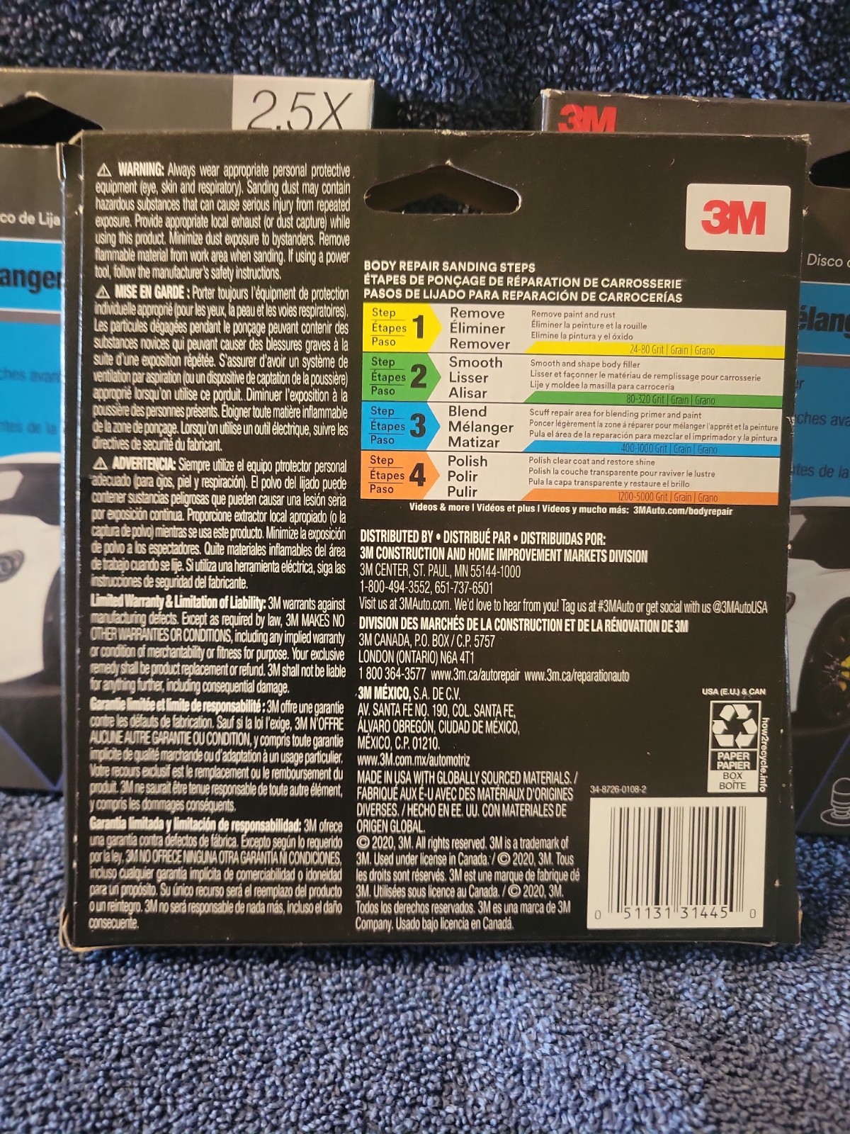 3M 400 Grit Blend Sanding Disc 31445 10ea 15.2 cm 3 Packs For $12