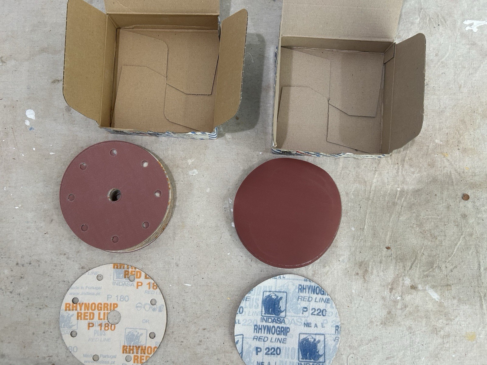 Indasa Sandpaper Redline Discs Various Grit (180/220)