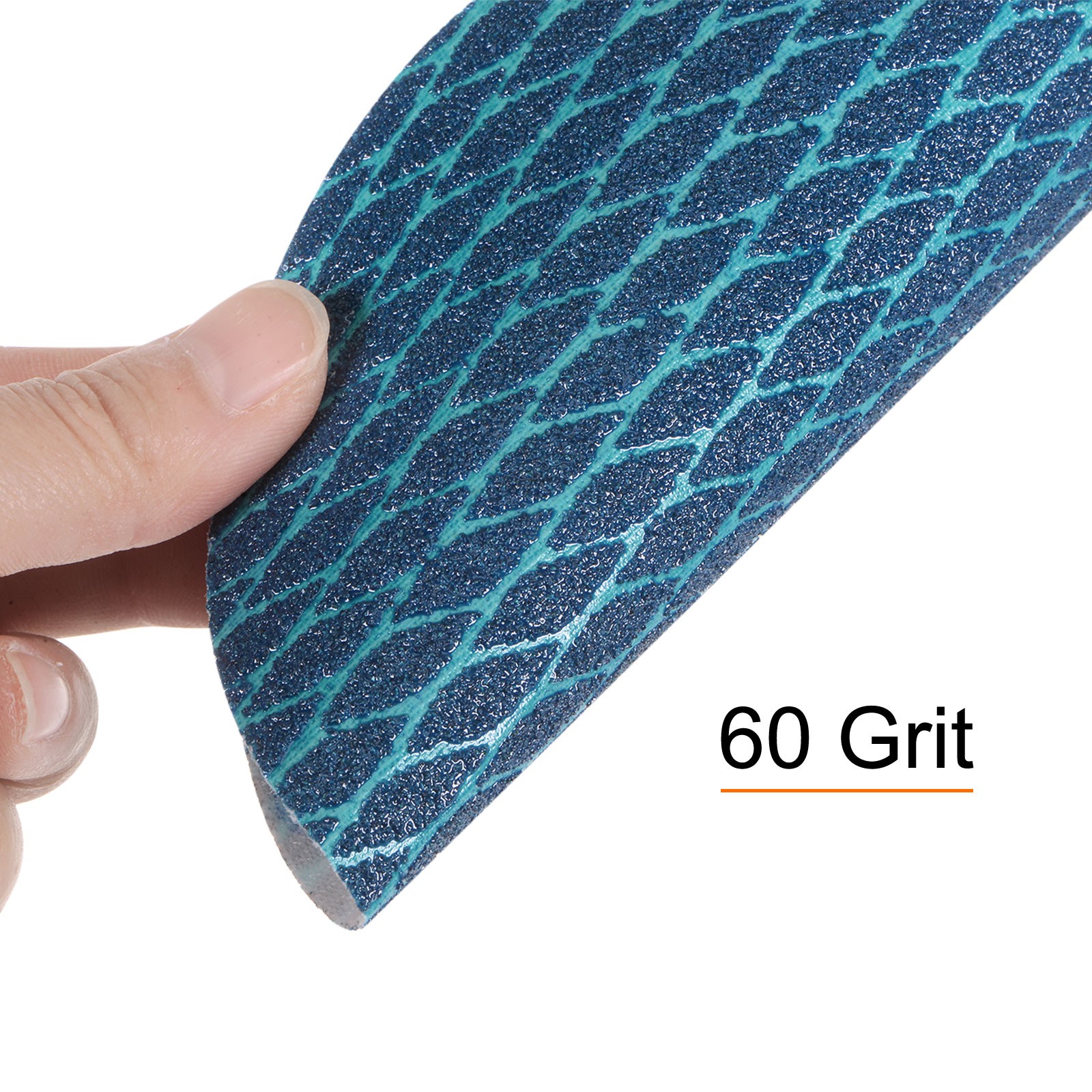 70pcs Diamond Shape Sanding Discs 6 Inch 60 Grit Hook & Loop Rhomb Sandpaper