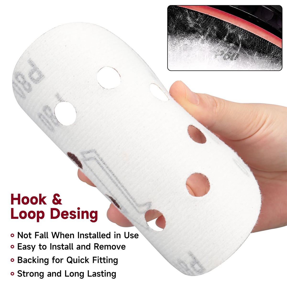 Sanding Discs 125mm 5″ 8-Hole P40 to P2000 Grits Orbital Sander Pad Sandpaper