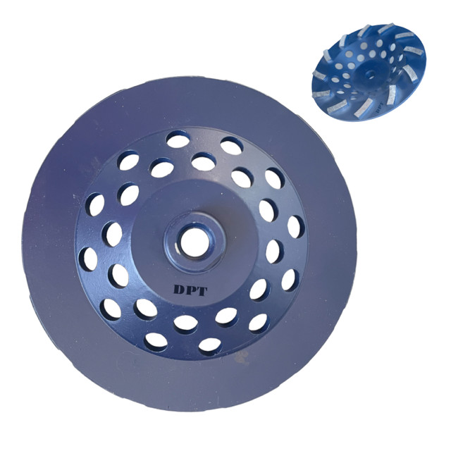 7″ Cup Wheels Blade for Grinding Concrete Masonry Stone 5/8″-11 Threaded 12 Segs