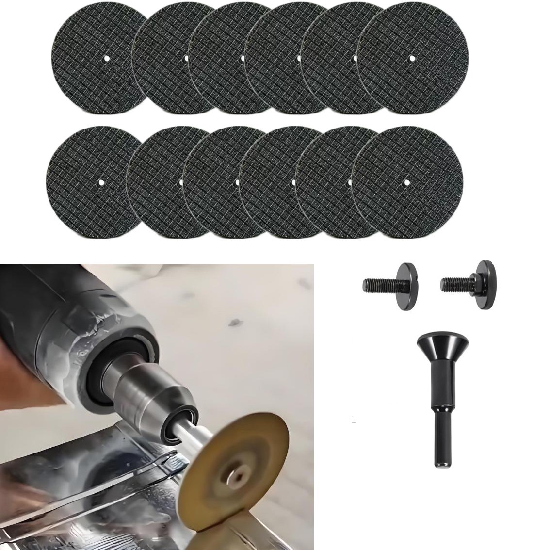 2 Inch 50mm Grinding Disc for For electric Drill 1/4in Shaft Resin Reinforced