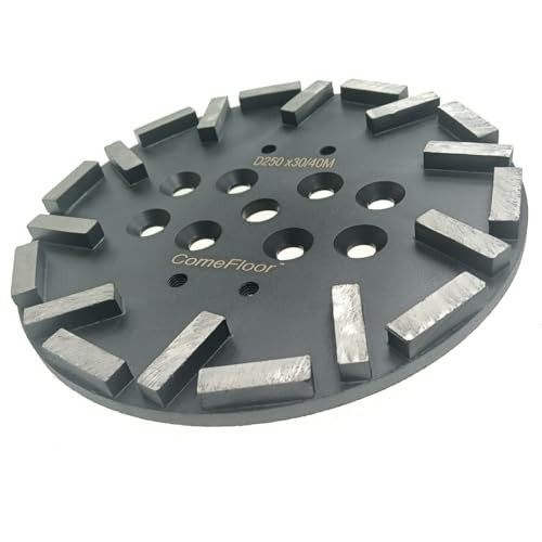 10 Inch Diamond Grinding Plate for Concrete Floor, 20 30/40 M Rectangle