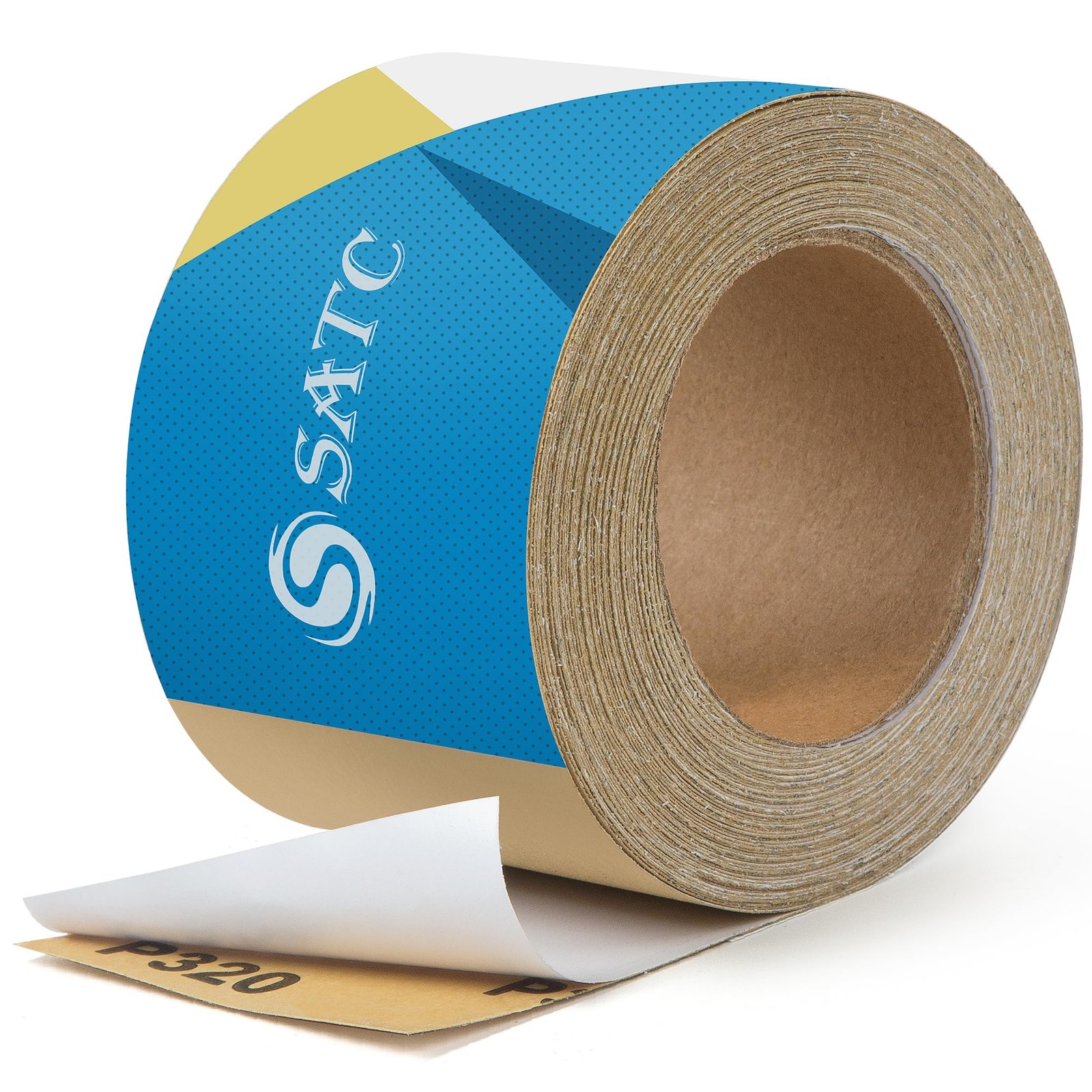 320 Grit Sandpaper Roll 2 3/4 Wide PSA Stickyback 20 Yard Wood Metal Plastic