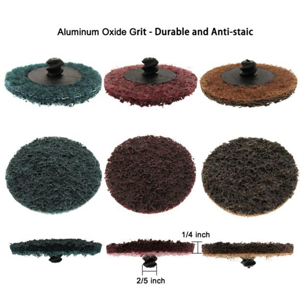 35/46/52Pcs/Set R-Type Sanding Discs Abrasive Roll Lock Sandpaper Tray Kits
