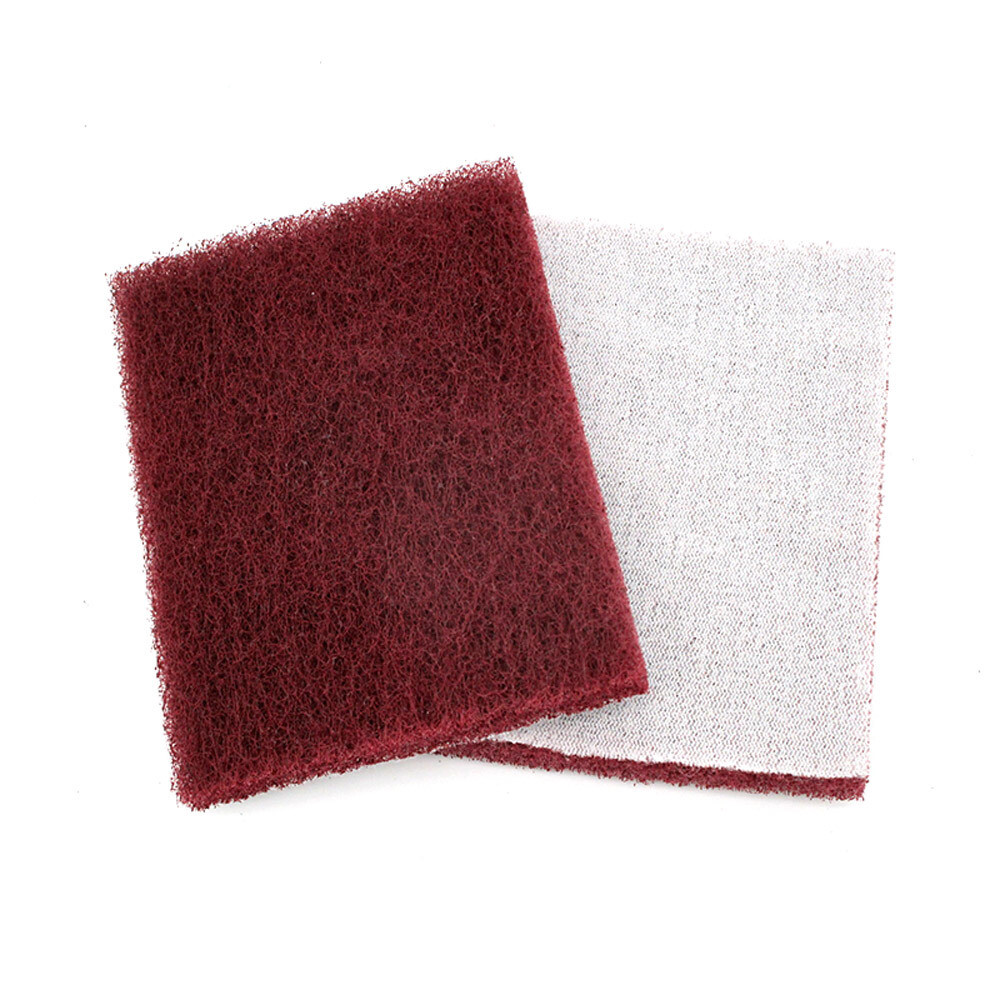 75x100mm Scour Scouring Pads Grit 240-800 Hook & Loop Cleaning Scrubber Polished
