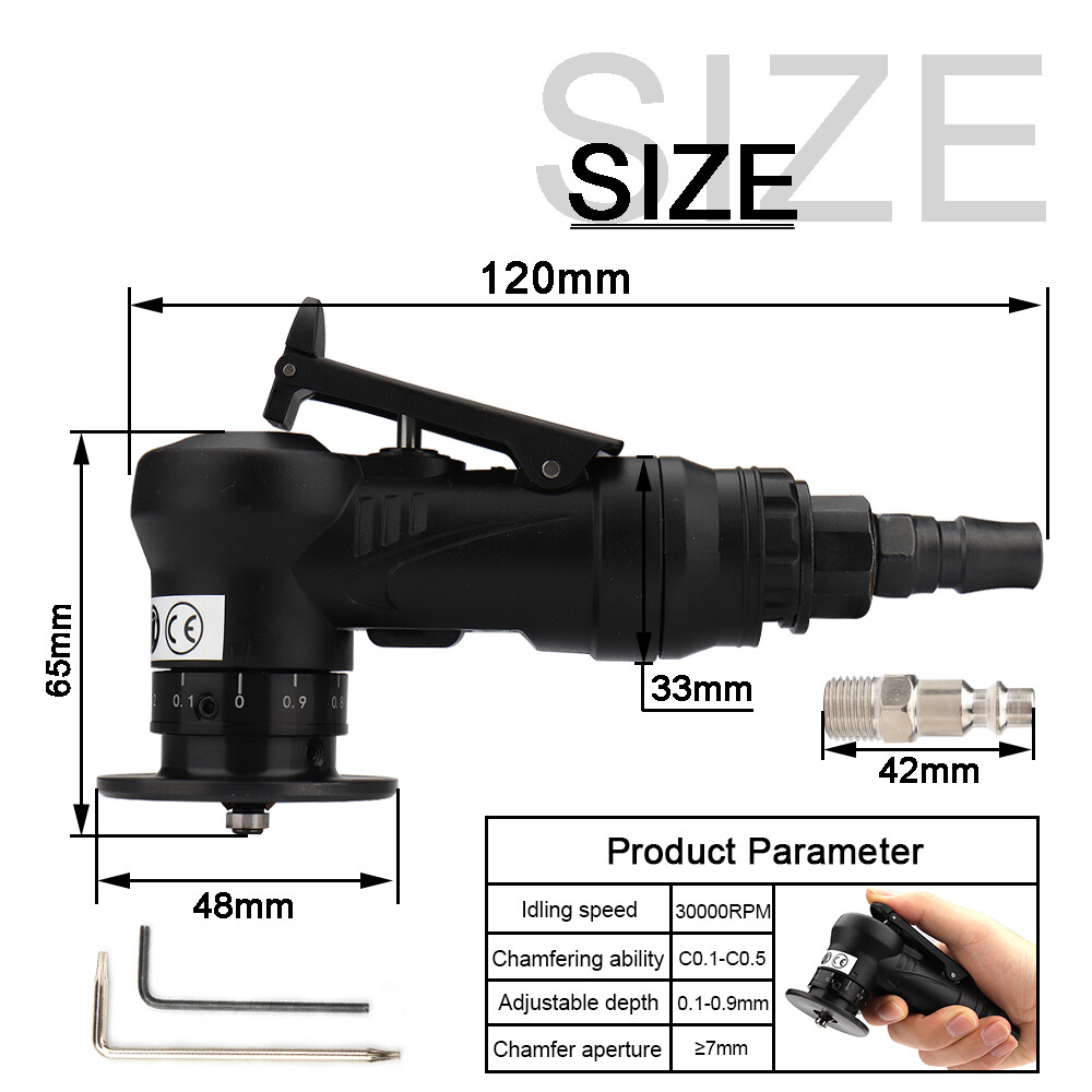 Air Chamfer Tool Trimming Mini Chamfering Pneumatic Beveling Machine Deburring