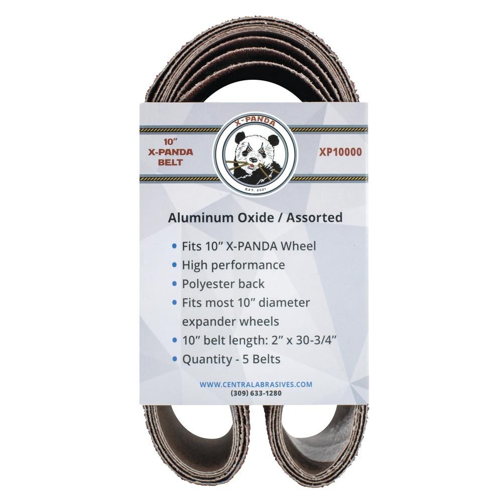10″ Expander Wheel w/Steel Safety Guard by X-Panda + 5 Pack of Belts – NEW