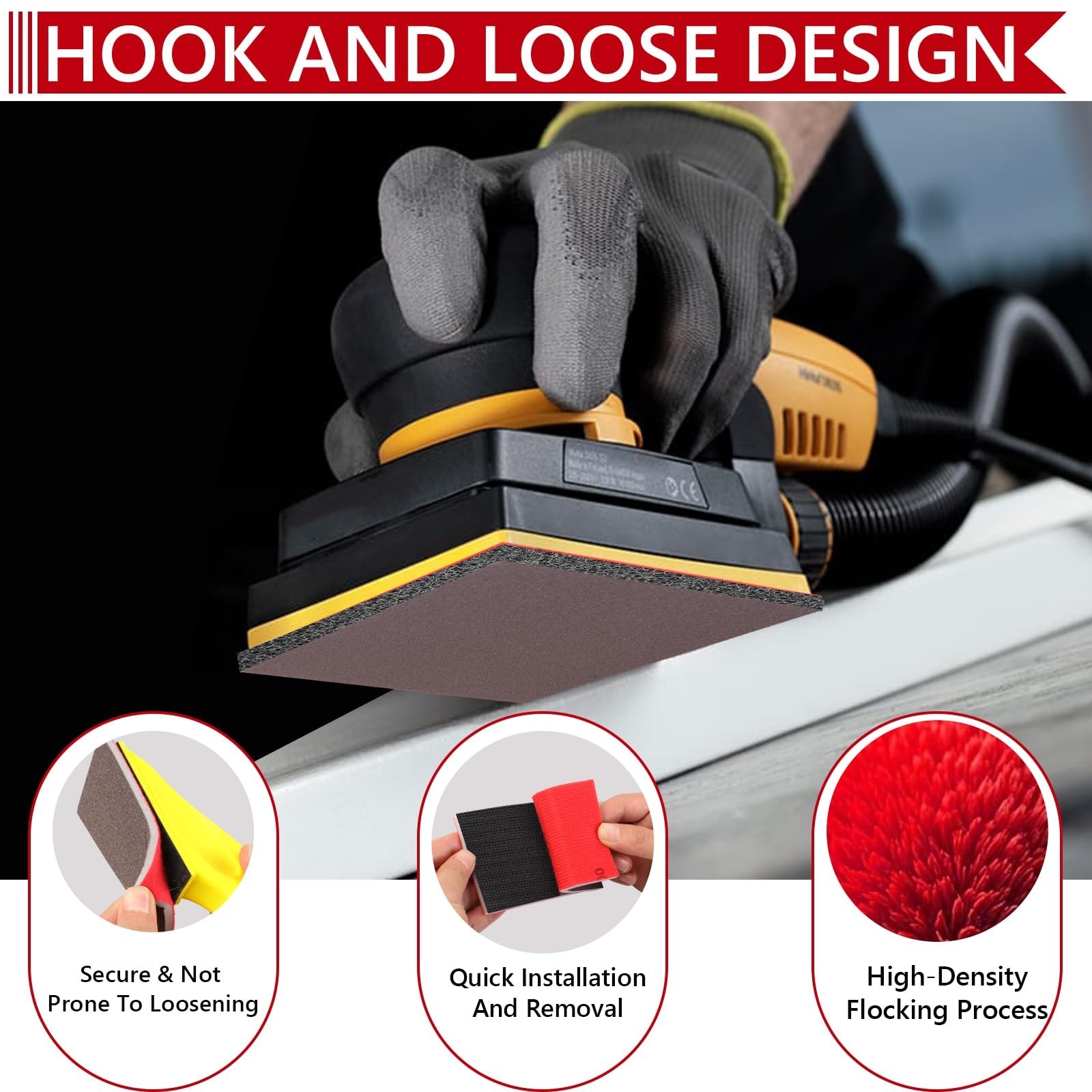 3×4 Inch Sanding Sponge Set 24PCS Soft Foam Hand Block 120-3000 Grit Workshop