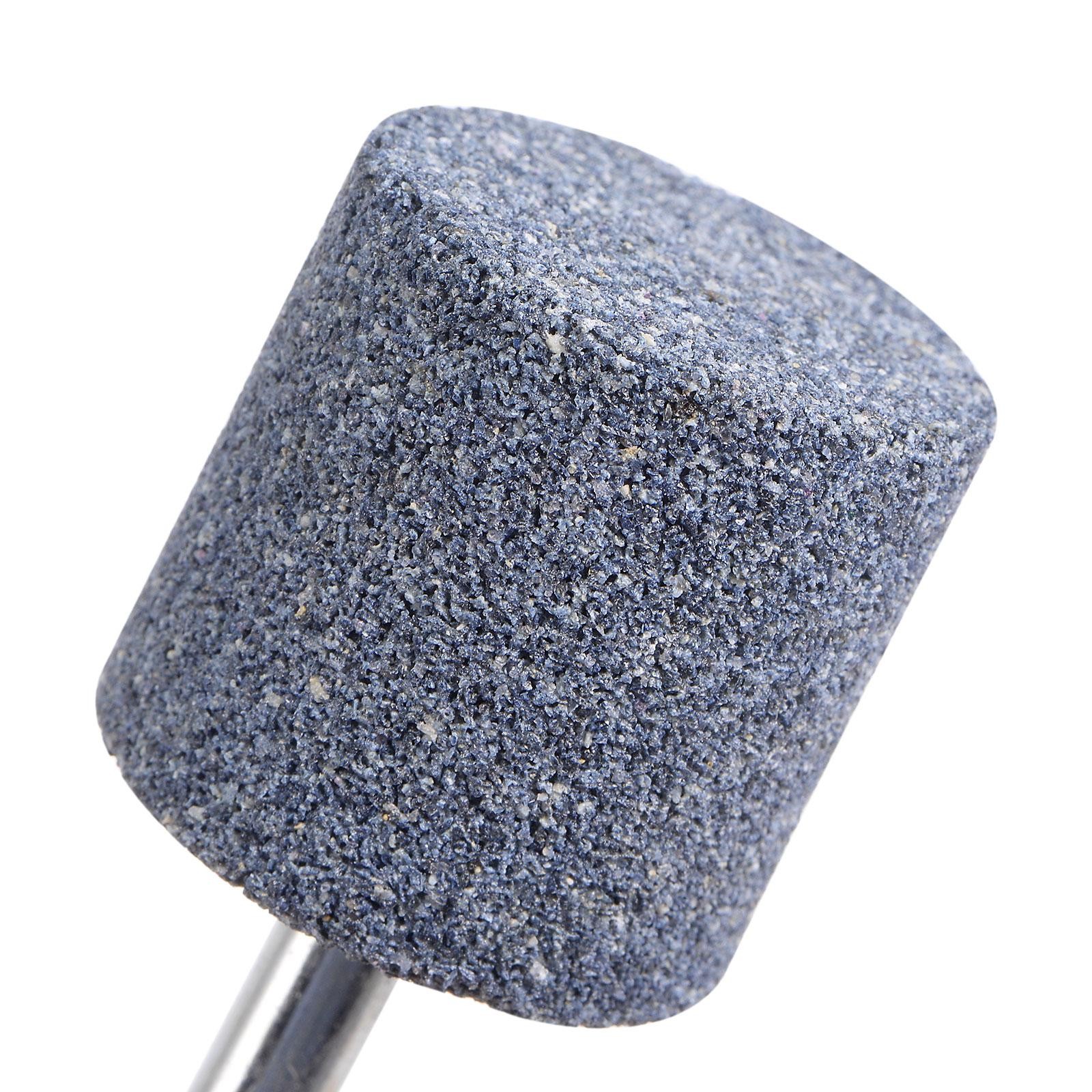 15pcs Abrasive Mounted Stone 1/4″ Shank 1.18″ Cylindrical Corundum Grinding Head