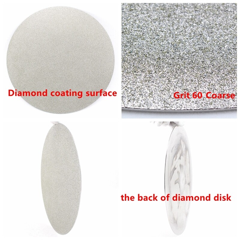 18” inch 450mm No Hole Diamond Coated Flat Lap Disk Grinding Disc 60-1000 Grit