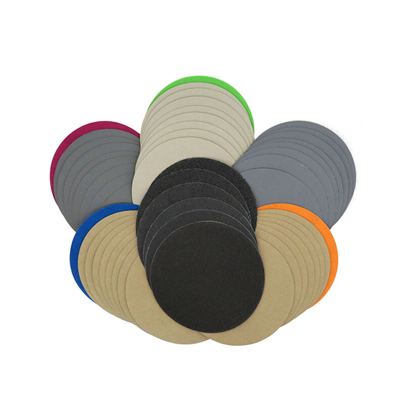 5-Inch Flocking Disc Sandpaper Hook & Loop 60~10000 Grit Wet &Dry Diameter 125mm