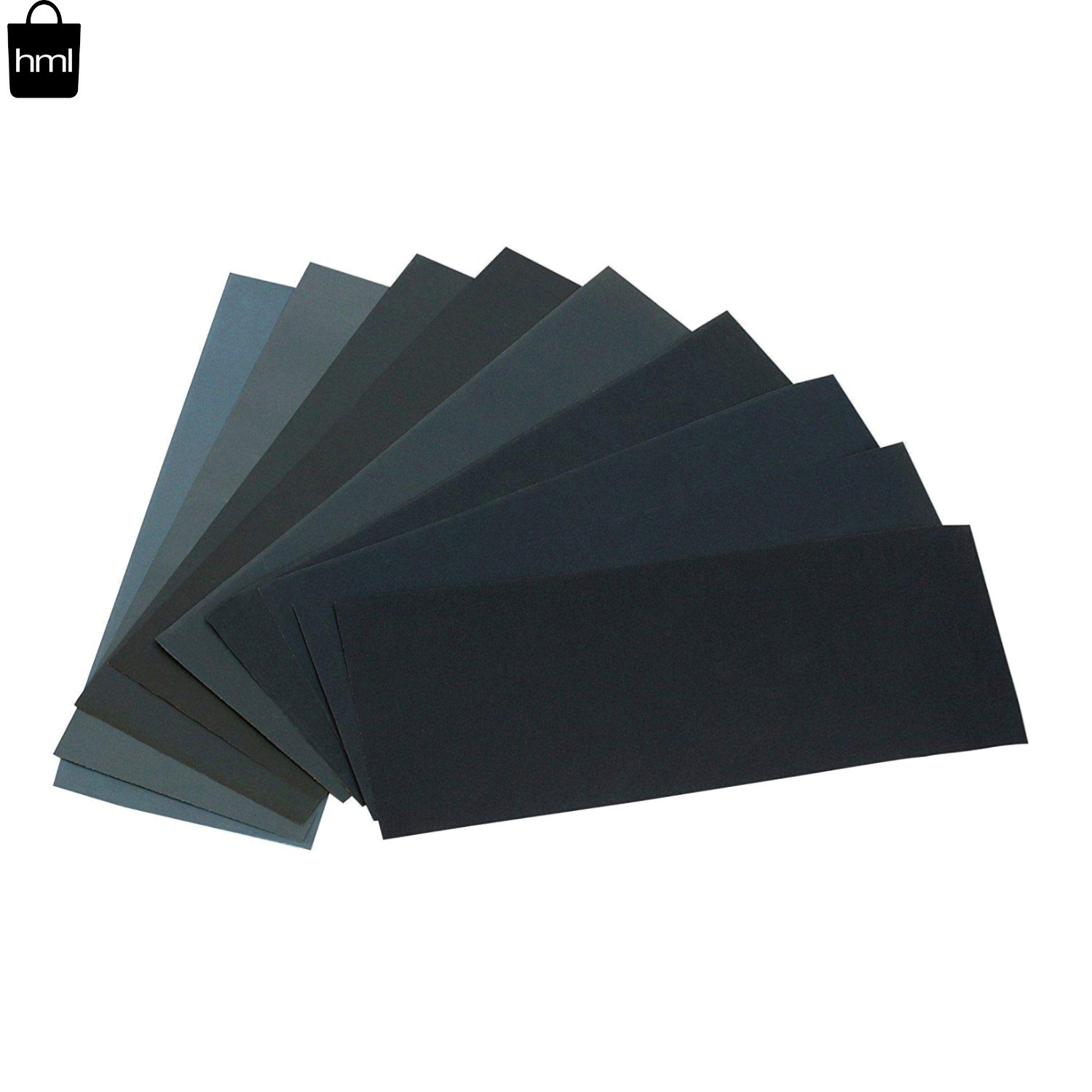 24PCS Sandpaper Variety Pack – 12 Grits Assorted for Fine Wood & Metal Finishing