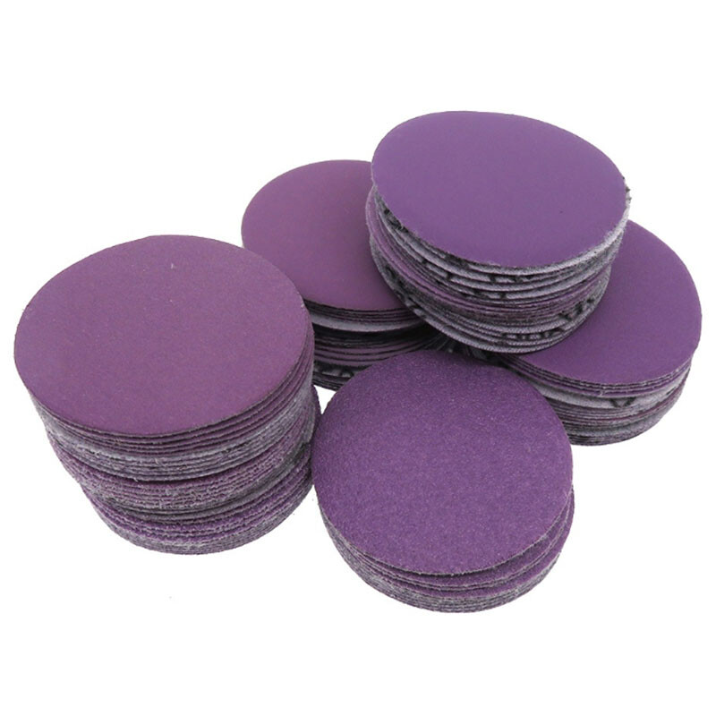 2 Inch 50mm Wet and Dry Sanding Discs Sandpaper Hook and Loop Pads 60-10000 Grit