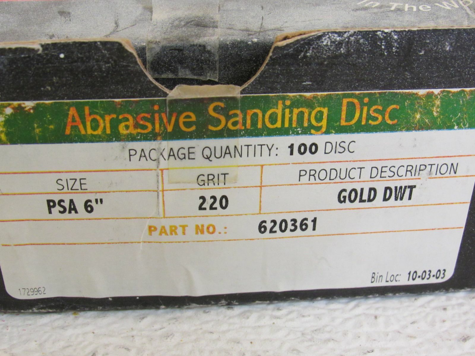 Abrasive Sanding Disk Gold DWT 220 Grit PSA 6in 20 Count 620361