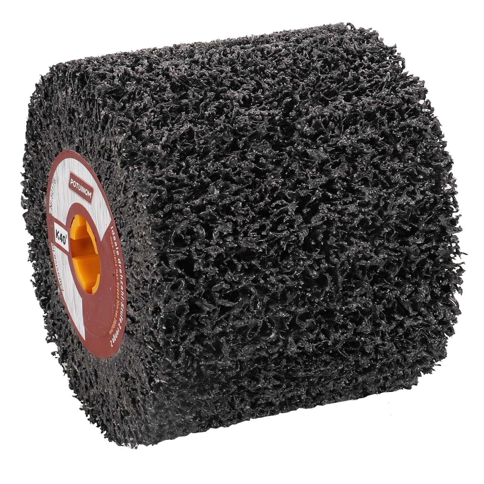 Abrasive Drawing Wheel 40 Grit 120x100x19mm Polishing Burnishing Drum Tool
