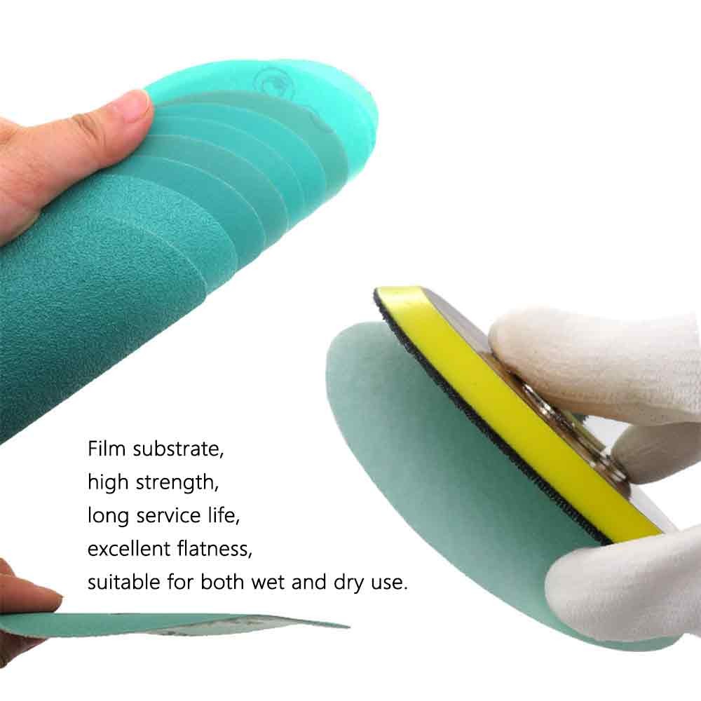 6in Sanding Discs 40-2000 Grit Wet Dry Sandpaper Hook Loop Orbital Sander Paper