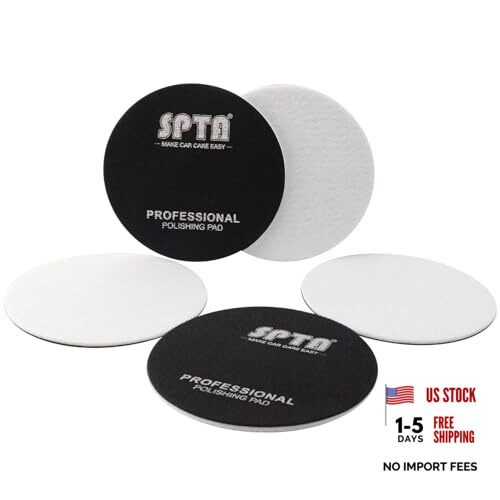 5 Pcs 6”(150mm) Car Glass Polishing Discs Microfiber Polishing 6 Inch(150mm)