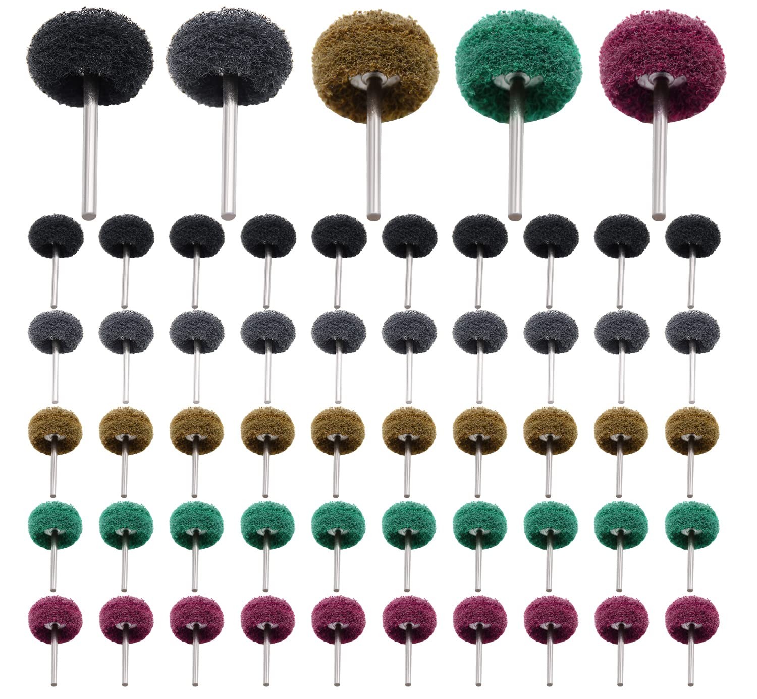 50/100/200pcs Abrasive Wheel, 1″ Buffing Polishing Wheels, Metal Polishing Co…