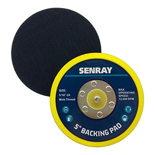 5 Inch Dual-Action Hook & Loop Molded Urethane Flexible Backing Plate for 5″